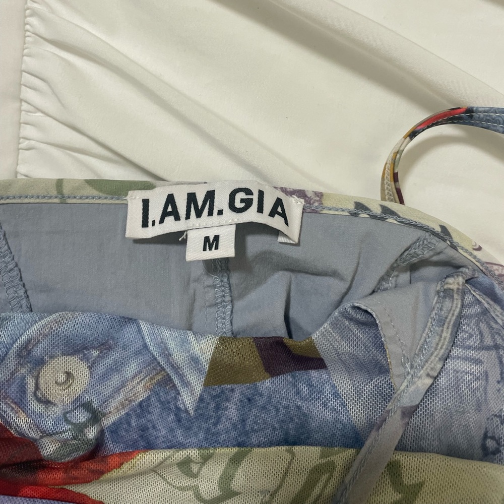 I am gia printed corset halter top. Size M. - Picture 3 of 3